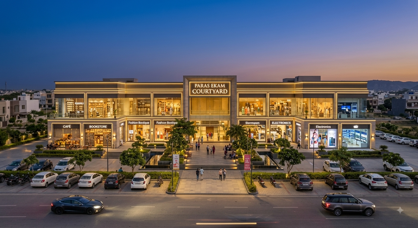 Paras Ekam Courtyard site layout concept