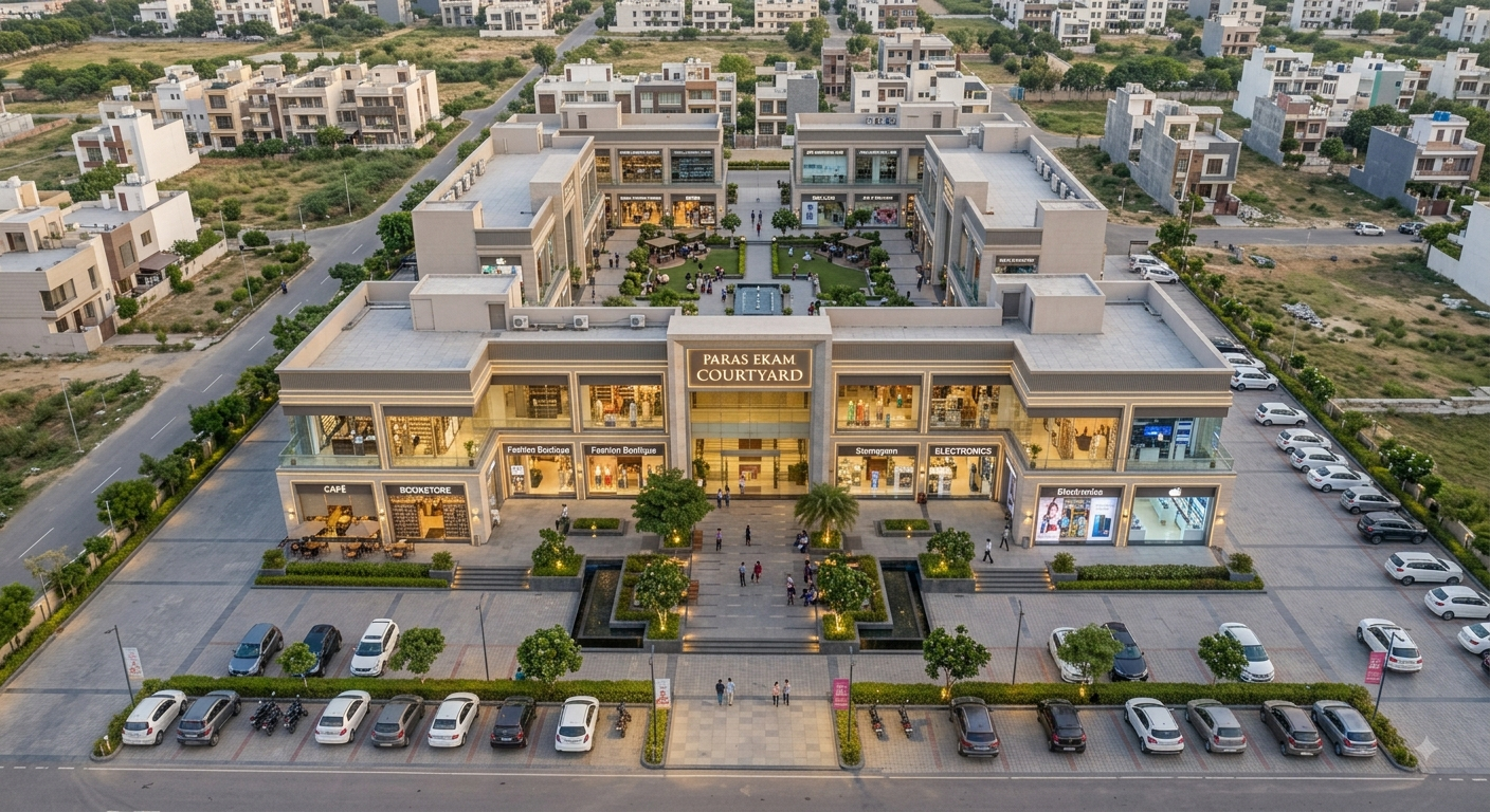 Shop precinct frontage concept